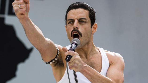 This image released by Twentieth Century Fox shows Rami Malek in a scene from Bohemian Rhapsody.(AP) This image released by Twentieth Century Fox shows Rami Malek in a scene from Bohemian Rhapsody.(AP)