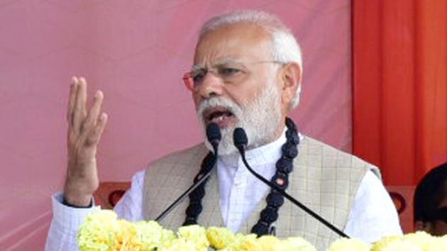 Prime Minister Narendra Modi said that the Congress remembered farmers and loan waivers only around election time.(ANI)