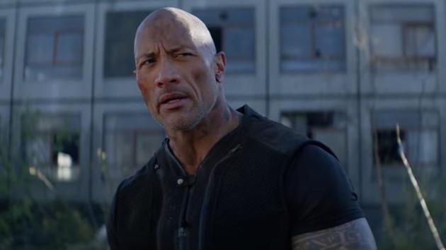 Dwayne ‘The Rock’ Johnson in a still from Hobbs & Shaw.