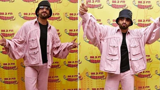 Gully Boy Ranveer Singh wore head to toe millennial pink like a boss. Watch video, see photos. (Instagram)