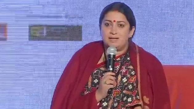 Union minister Smriti Irani Sunday said she would leave politics the day Prime Minister Narendra Modi decided to hang his boots (ANI/Twitter) Union minister Smriti Irani Sunday said she would leave politics the day Prime Minister Narendra Modi decided to hang his boots (ANI/Twitter)