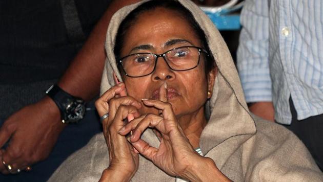 Mamata Banerjee sits on her 'Save the Democracy' dharna over the CBI raid at the residence of Kolkata Police Commissioner. (ANI photo) Mamata Banerjee sits on her 'Save the Democracy' dharna over the CBI raid at the residence of Kolkata Police Commissioner. (ANI photo)
