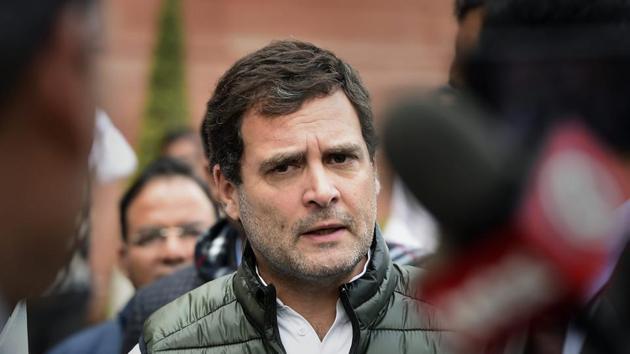 Congress president Rahul Gandhi during the Budget Session of Parliament on February 5. (PTI Photo) Congress president Rahul Gandhi during the Budget Session of Parliament on February 5. (PTI Photo)