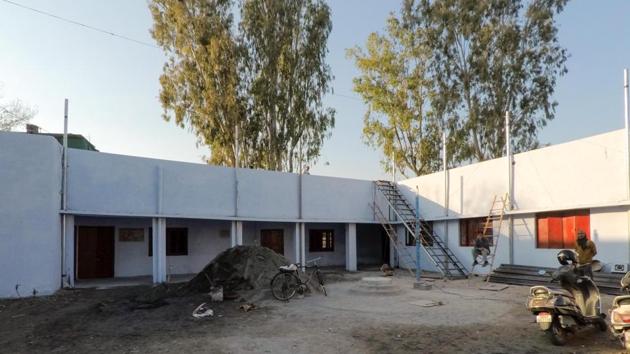 Primary school building, Araghar, Uttarakhand after renovation.(HT Photo) Primary school building, Araghar, Uttarakhand after renovation.(HT Photo)