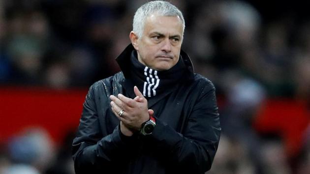 Jose Mourinho reacts during a Premier League match.(Action Images via Reuters)