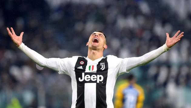 Juventus' Cristiano Ronaldo reacts(REUTERS)