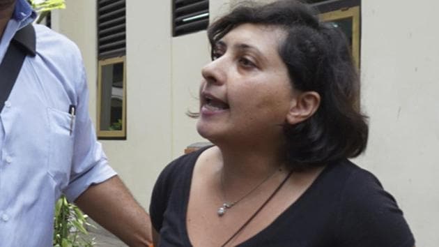 Auj-e Taqaddas of British, center, walks as she is escorted by investigators after her trial in Bali, Indonesia, Wednesday, Feb. 6, 2019. A British woman who slapped an immigration officer on the Indonesian tourist island of Bali after missing her flight due to an expired visa was sentenced Wednesday to six months in prison. (AP Photo) (AP) Auj-e Taqaddas of British, center, walks as she is escorted by investigators after her trial in Bali, Indonesia, Wednesday, Feb. 6, 2019. A British woman who slapped an immigration officer on the Indonesian tourist island of Bali after missing her flight due to an expired visa was sentenced Wednesday to six months in prison. (AP Photo) (AP)