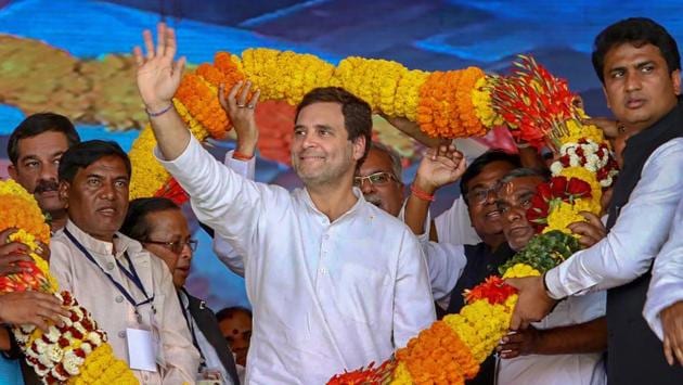 Congress president Rahul Gandhi launched a frontal attack on Prime Minister Narendra Modi and Odisha Chief Minister Naveen Patnaik today at a public rally at Bhawanipatna in Kalahandi district of the state. He alleged that PM Modi and CM Patnaik work in tandem to “snatch people’s land and give it to their industrialist friends.” Gandhi said Patnaik is “remote controlled” by PM Modi. (PTI)