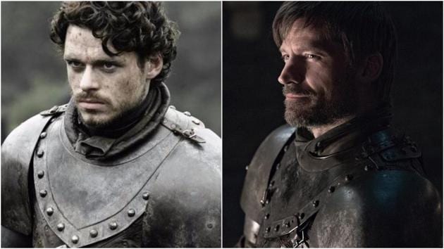 Jaime Lannister’s armour looks so much similar to Robb Stark’s.