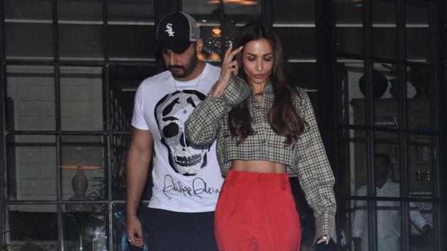 Arjun Kapoor and Malaika Arora spotted in Mumbai.(Varinder Chawla)