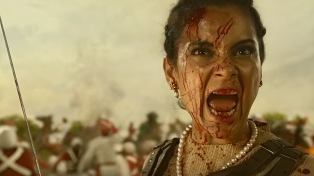 Kangana Ranaut in a still from Manikarnika.