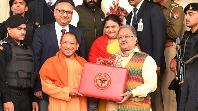The Yogi Adityanath government has proposed to spend over Rs 647 crore in the 2019-20 budget on the maintenance of cow-shelters in Uttar Pradesh. In the annual budget presented by UP Finance Minister Rajesh Agarwal, Rs 247.60 crore was allocated for the maintenance of cow-shelters in rural areas. (Subhankar Chakraborty / HT Photo) The Yogi Adityanath government has proposed to spend over Rs 647 crore in the 2019-20 budget on the maintenance of cow-shelters in Uttar Pradesh. In the annual budget presented by UP Finance Minister Rajesh Agarwal, Rs 247.60 crore was allocated for the maintenance of cow-shelters in rural areas. (Subhankar Chakraborty / HT Photo)