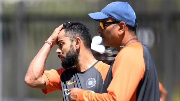 File image of India captain Virat Kohli and coach Ravi Shastri. (AFP) File image of India captain Virat Kohli and coach Ravi Shastri. (AFP)