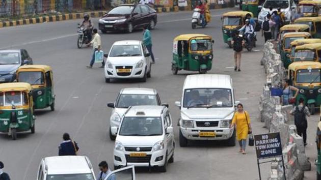 So far, efforts to improve mobility in Gurugram have focused mainly on conditions of vehicular traffic and the Comprehensive Mobility Plan is expected to rectify this approach.(Yogesh Kumar/HT File)