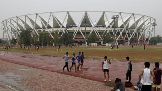 Representative image - Jawaharlal Nehru stadium in New Delhi. (Hindustan Times) Representative image - Jawaharlal Nehru stadium in New Delhi. (Hindustan Times)