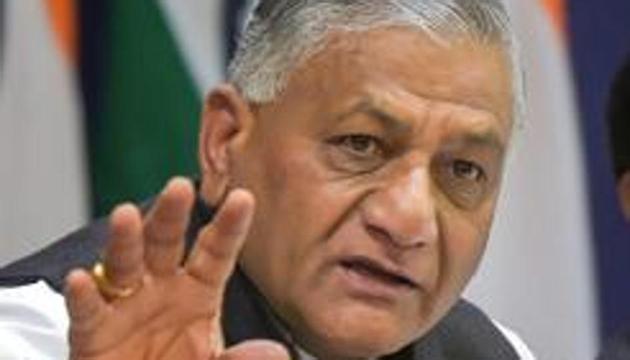Minister of state for external affairs General VK Singh (retd) said on Thursday he has requested Prime Minister Narendra Modi to order a “high-level investigation” to identify people who encouraged allegations in 2012 that the Indian Army had tried to carry out a coup.(PTI)