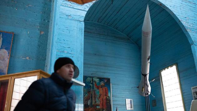 Soviet anti-religious propaganda used images of space exploration to persuade people that God did not exist. The Soviets also put some former churches to ideological use such as opening a museum of atheism in a cathedral in Leningrad, now Saint Petersburg. Some other churches were converted into planetariums. (Aleksey Filippov / AFP) Soviet anti-religious propaganda used images of space exploration to persuade people that God did not exist. The Soviets also put some former churches to ideological use such as opening a museum of atheism in a cathedral in Leningrad, now Saint Petersburg. Some other churches were converted into planetariums. (Aleksey Filippov / AFP)