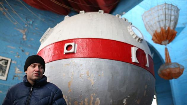 Formerly in a Cossack village that was flooded to build a reservoir in the 1960s, the church was painstakingly relocated. Borys Stolyarenko, a 60-year-old mechanic, recalls services held there. “Later, when the Soviets turned it into a granary, we climbed through its windows with my friends and jumped down into the grain,” he said. “All I have is this church. The creation of the museum saved it,” he added. (Aleksey Filippov / AFP) Formerly in a Cossack village that was flooded to build a reservoir in the 1960s, the church was painstakingly relocated. Borys Stolyarenko, a 60-year-old mechanic, recalls services held there. “Later, when the Soviets turned it into a granary, we climbed through its windows with my friends and jumped down into the grain,” he said. “All I have is this church. The creation of the museum saved it,” he added. (Aleksey Filippov / AFP)