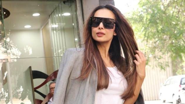 Malaika Arora was spotted at a salon in Mumbai.(Varinder Chawla) Malaika Arora was spotted at a salon in Mumbai.(Varinder Chawla)