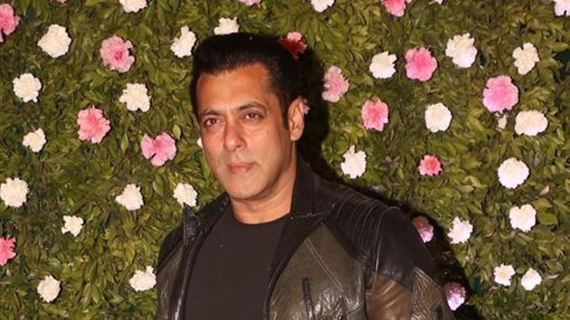 Salman Khan at the wedding reception of Amit Thackeray, son of Maharashtra Navnirman Sena (MNS) chief Raj Thackeray in Mumbai, on Jan 27, 2019.(IANS)