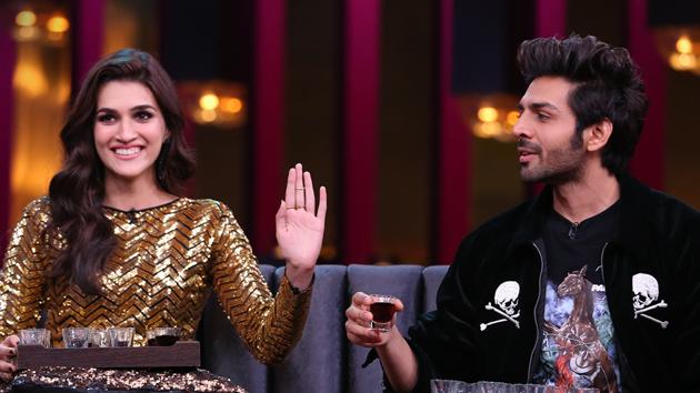 Kartik Aaryan and Kriti Sanon on Koffee with Karan.