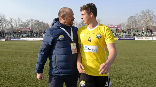 Robertson even convinced his son Mason to quit a contract with Scottish side Peterhead to join the team. Local under-15 coach Owais Farooq said Real Kashmir’s triumphs have brought about a surge of interest among youngsters. “I receive so many calls every day from parents who want to enrol their children in training programmes but we don’t have enough grounds to train,” he said. (Tauseef Mustafa / AFP)