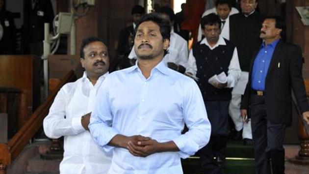 Jagan Reddy had requested chief election commissioner of India Sunil Arora at a meeting in Delhi on February 4 to take a fresh look at the published rolls and re-include the voters eliminated allegedly at the behest of the ruling Telegu Desam Party.(Sonu Mehta/Hindustan Times) Jagan Reddy had requested chief election commissioner of India Sunil Arora at a meeting in Delhi on February 4 to take a fresh look at the published rolls and re-include the voters eliminated allegedly at the behest of the ruling Telegu Desam Party.(Sonu Mehta/Hindustan Times)