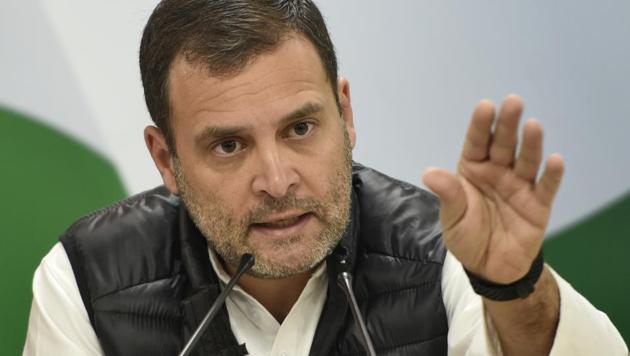Ahead of the Lok Sabha election in summer this year, Rahul Gandhi has stepped up his line of questioning of Prime Minister Narendra Modi’s National Democratic Alliance (NDA) government over the Rs 59,000-crore Rafale deal. (Burhaan Kinu/HT Photo) Ahead of the Lok Sabha election in summer this year, Rahul Gandhi has stepped up his line of questioning of Prime Minister Narendra Modi’s National Democratic Alliance (NDA) government over the Rs 59,000-crore Rafale deal. (Burhaan Kinu/HT Photo)