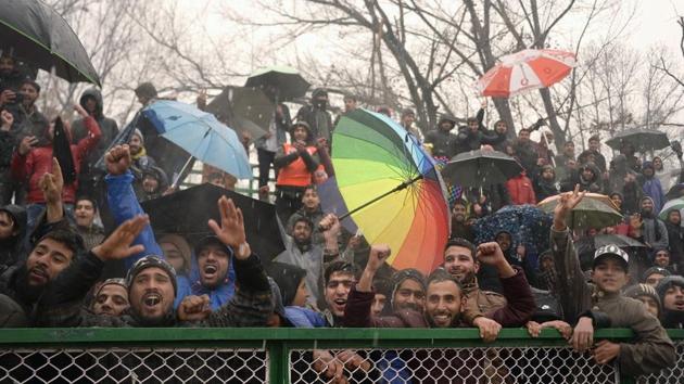 “You can see the love that the people have given us,” said club co-owner Meraj. “That’s the biggest takeaway for us.” Thirty-five-year-old hotel worker Parvaiz Ahmad Reshi said he only started watching football on TV because of the club. “When I watch the game I forget my troubles. It’s so good to have something apart from violence and killings to talk about,” he said. (Tauseef Mustafa / AFP)