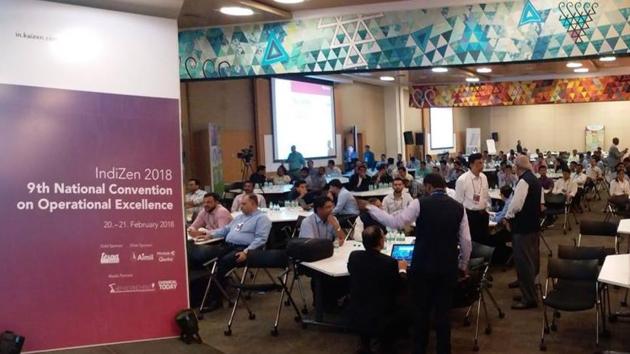 The event will gather companies, renowned speakers, case studies paired with power packed Kaizen trainings and Kaizen benchmark tours in a span of 3 days from February 19-21 at Suzlon One Earth, Pune(HT PHOTO)