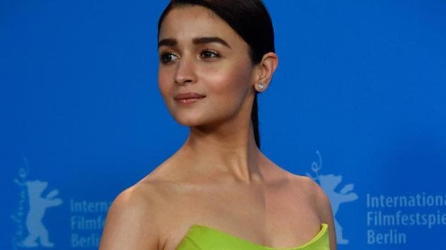 Alia Bhatt at the Gully Boy screening at the 69th Berlinale film festival.(AFP)