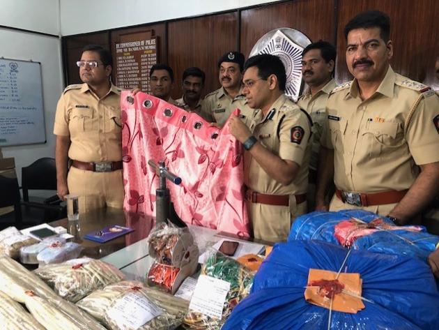 Police had got a tip-off that three Nigerian men and a Brazilian woman were carrying narcotics in their bags, but on intercepting them, they only found curtains in the bags Police had got a tip-off that three Nigerian men and a Brazilian woman were carrying narcotics in their bags, but on intercepting them, they only found curtains in the bags
