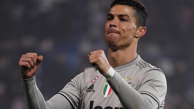 Juventus' Cristiano Ronaldo celebrates(REUTERS)