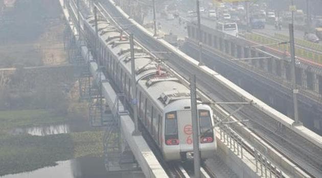 The Delhi Metro Rail Corporation (DMRC) is among the government agencies who have been issued property tax notices by the East Delhi Muninicpal Corporation.(Sakib Ali / HT Photo)