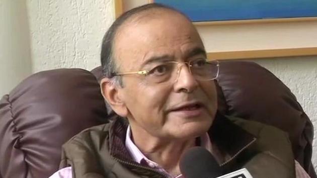 Union minister Arun Jaitley launched a counter-attack on the Congress after CAG report on the Rafale deal was tabled in Parliamenta on Wednesday.(Photo: Twitter/@ANI)