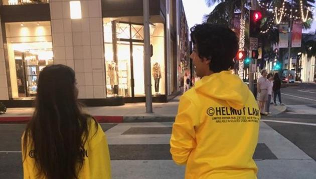 Suhana Khan and Aryan Khan in a picture shared by Shah Rukh Khan. Suhana Khan and Aryan Khan in a picture shared by Shah Rukh Khan.