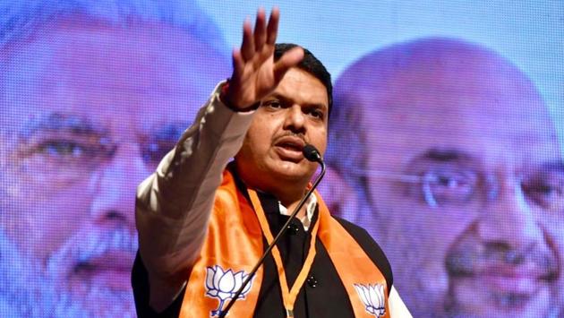 Maharashtra CM Devendra Fadnavis during BJP’s Shakti Kendra Sammelan at Shankhamanand Hall in Mumbai, on Tuesday, February 12, 2019. (HT Photo) Maharashtra CM Devendra Fadnavis during BJP’s Shakti Kendra Sammelan at Shankhamanand Hall in Mumbai, on Tuesday, February 12, 2019. (HT Photo)