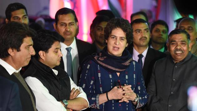 The Congress has found its first ally to fight the general elections in Uttar Pradesh with the grand old party announcing on Wednesday that it will tie up with the little-known Mahan Dal.(Subhankar Chakraborty/HT PHOTO) The Congress has found its first ally to fight the general elections in Uttar Pradesh with the grand old party announcing on Wednesday that it will tie up with the little-known Mahan Dal.(Subhankar Chakraborty/HT PHOTO)