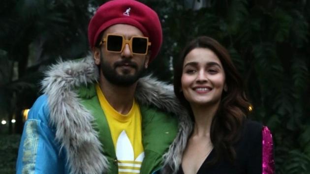 Actors Ranveer Singh and Alia Bhatt during a photo shoot ahead of release of their upcoming film Gully Boy in New Delhi.(IANS) Actors Ranveer Singh and Alia Bhatt during a photo shoot ahead of release of their upcoming film Gully Boy in New Delhi.(IANS)
