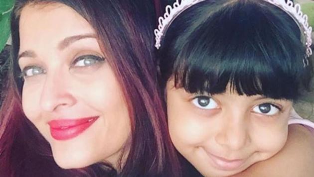 Aishwarya Rai with daughter Aaradhya in a post on Instagram.