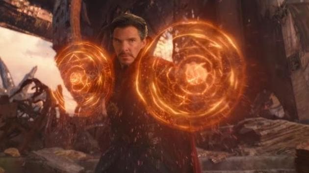 Benedict Cumberbatch in a still from Avengers: Infinity War.