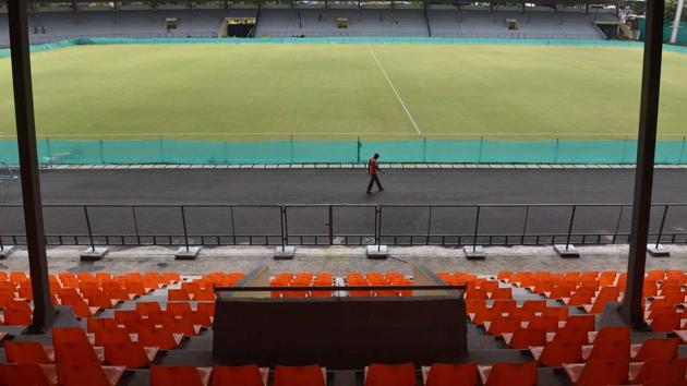 File image of a football ground. (Pratham Gokhale/HT PHOTO)