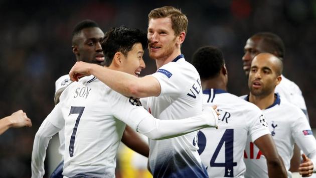 Jan Vertonghen celebrates a goal with his teammates. (Reuters) Jan Vertonghen celebrates a goal with his teammates. (Reuters)