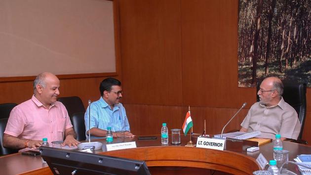 Delhi Chief Minister Arvind Kejriwal with Lt Governor Anil Baijal, New Delhi, July 6, 2018. Removing the administrative ambiguity in the national capital is easier said than done (PTI) Delhi Chief Minister Arvind Kejriwal with Lt Governor Anil Baijal, New Delhi, July 6, 2018. Removing the administrative ambiguity in the national capital is easier said than done (PTI)