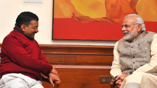 Delhi Chief Minister and AAP convener Arvind Kejriwal meets Prime Minister Narendra Modi at 7, Lok Kalyan Marg, New Delhi. (File photo: Twitter/@PMOIndia) Delhi Chief Minister and AAP convener Arvind Kejriwal meets Prime Minister Narendra Modi at 7, Lok Kalyan Marg, New Delhi. (File photo: Twitter/@PMOIndia)