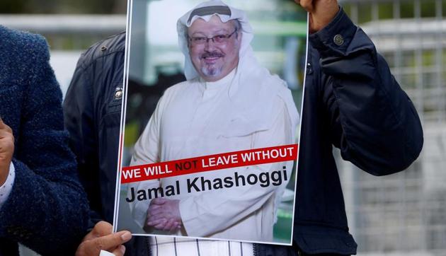 Turkey’s state-run news agency is quoting a police report suggesting that the Turkish fiancee of slain journalist Jamal Khashoggi may have escaped being a second victim of the killing.(REUTERS)