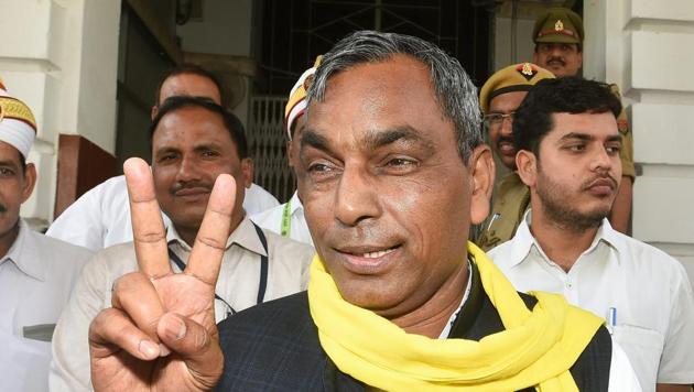 NDA partner Om Prakash Rajbhar.(PTI) NDA partner Om Prakash Rajbhar.(PTI)