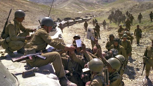 Soviet soldiers get fresh newspapers and mail. Zamir Kabulov, President Vladimir Putin’s envoy for Afghanistan acknowledged that the Soviet Union made many errors in Afghanistan, driven by communist dogmas and ignoring local conditions. “The Soviet leadership has become hostage of its own decision,” he said. “They wanted to look at Afghanistan as a new socialist state. That was a mistake.” (Leonid Yakutin / Defense Ministry Press Service via AP)