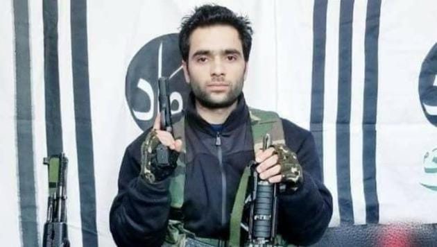 Adil Ahmad Dar was recorded as a category C militant and after joining militancy in 2018,(Photo released by JEM)