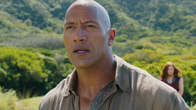 The Rock in a still from Jumanji.